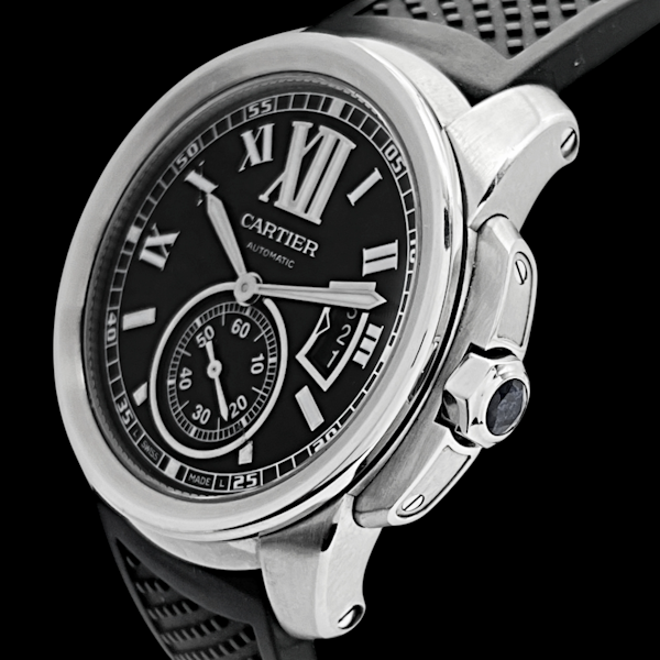 CARTIER CALIBRE DE 3389 W7100014 STAINLESS STEEL 42MM AUTOMATIC - image 2