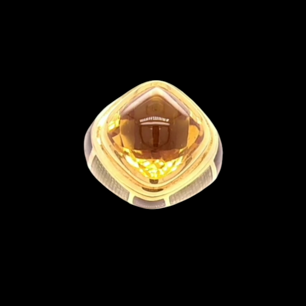 Vintage Leo De Vroomen Large Citrine Ring. - image 1