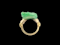 Antique jade and gold ring SKU: 8329 DBGEMS - image 3