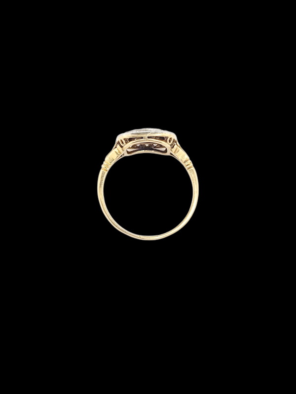 Edwardian emerald and diamond panel ring SKU: 8327 DBGEMS - image 3