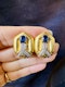 Blue Sapphire & Diamond Earrings - image 4