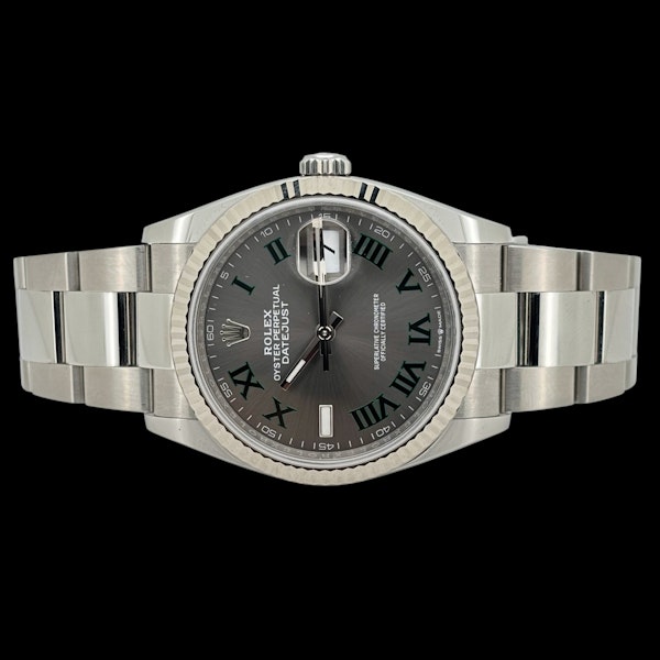 ROLEX DATEJUST 36 WIMBLEDON OYSTER FULL SET 2021 - image 4
