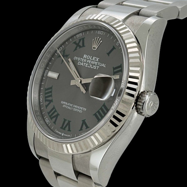 ROLEX DATEJUST 36 WIMBLEDON OYSTER FULL SET 2021 - image 2