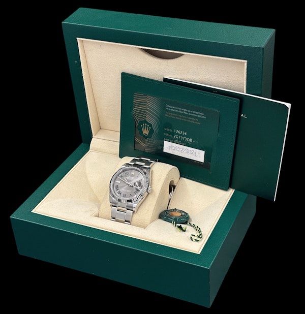 ROLEX DATEJUST 36 WIMBLEDON OYSTER FULL SET 2021 - image 6