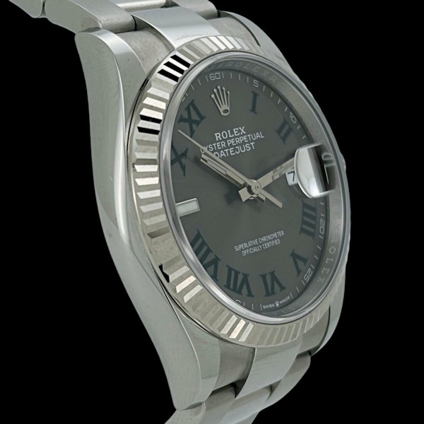 ROLEX DATEJUST 36 WIMBLEDON OYSTER FULL SET 2021 - image 3