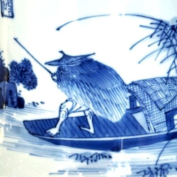 A FINE CHINESE BLUE AND WHITE 'GU' VASE - image 3