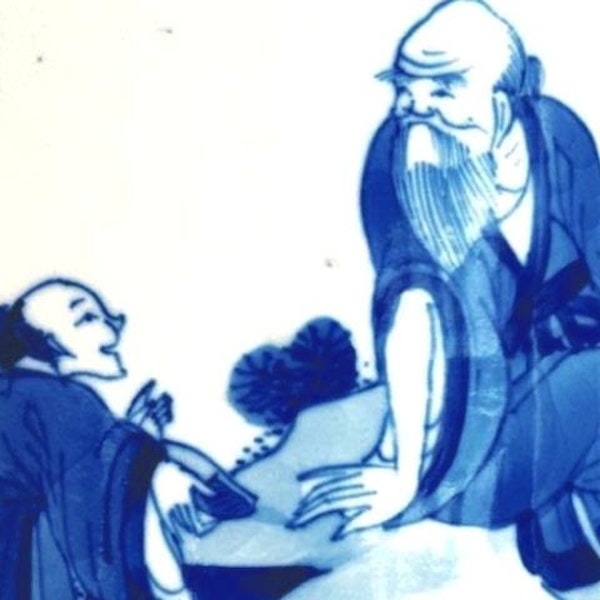 A FINE CHINESE BLUE AND WHITE 'GU' VASE - image 5