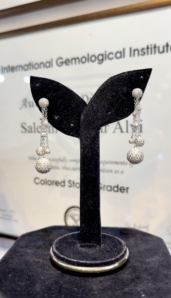 6.45ct Diamond Earrings - image 4