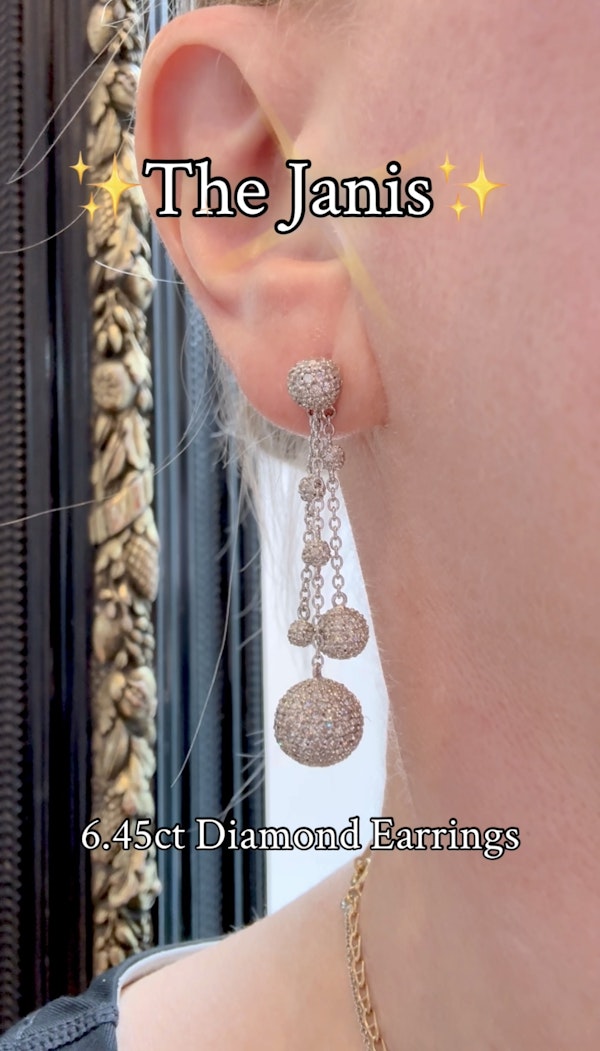 6.45ct Diamond Earrings - image 2