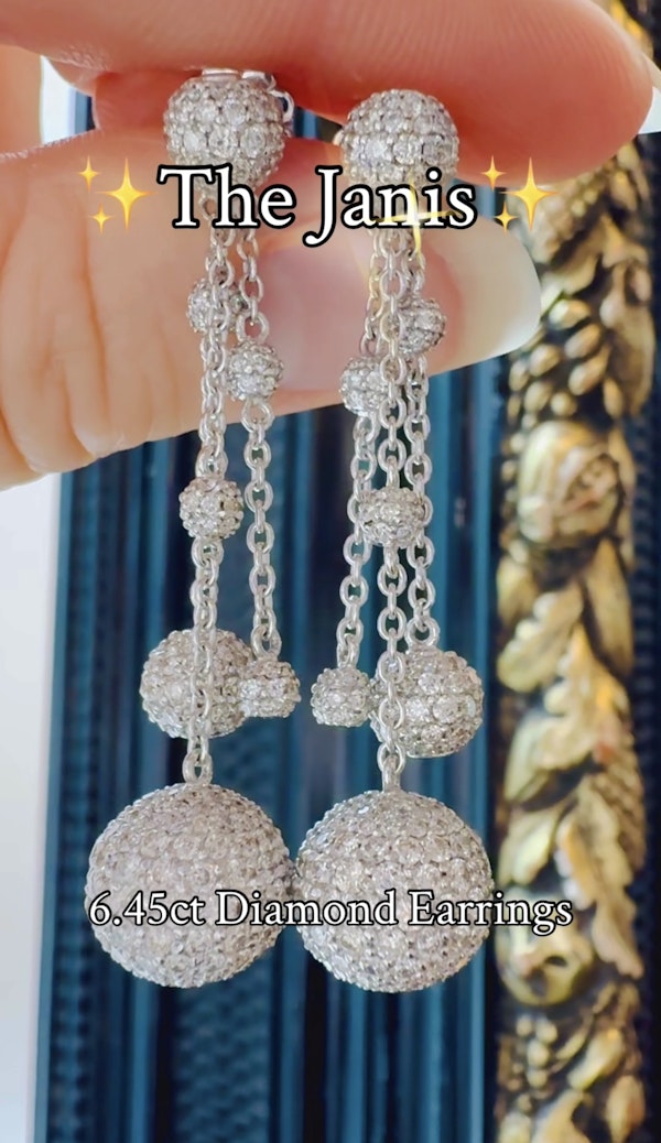 6.45ct Diamond Earrings - image 7