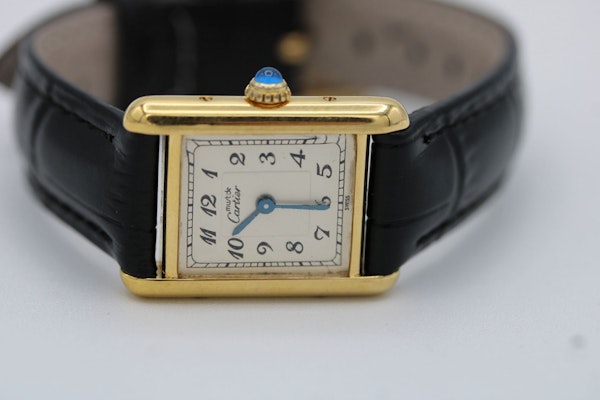 Cartier Tank Vermeil 5057001 Cartier Travel Pouch New strap Full Service - image 8