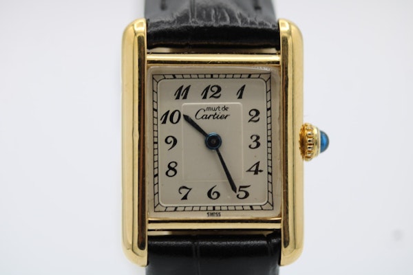Cartier Tank Vermeil 5057001 Cartier Travel Pouch New strap Full Service - image 11