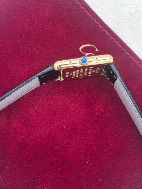 Cartier Tank Vermeil 5057001 Cartier Travel Pouch New strap Full Service - image 2