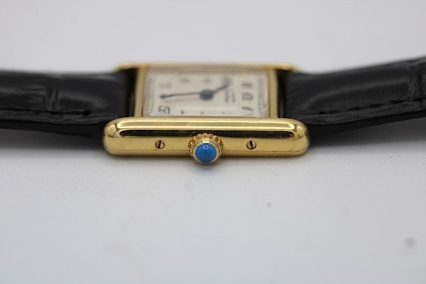 Cartier Tank Vermeil 5057001 Cartier Travel Pouch New strap Full Service - image 4