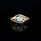 Diamond Daisy Ring in 18ct Gold | Art Nouveau c.1900s - image 2