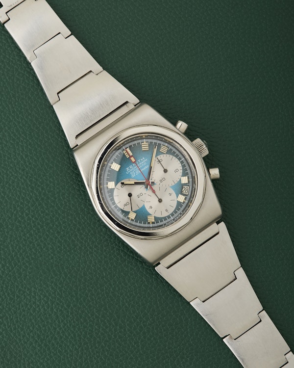 Zenith A782 El Primero Vintage Turquoise Dial Lobster Bracelet - image 2