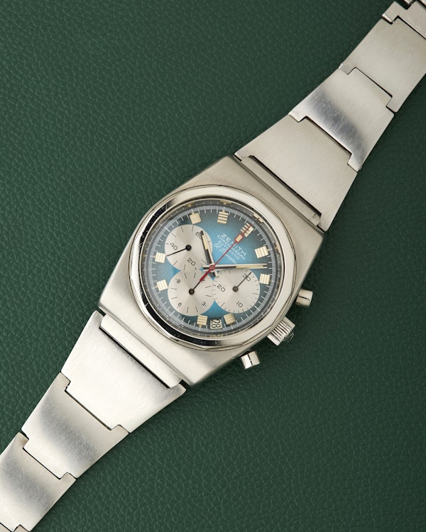 Zenith A782 El Primero Vintage Turquoise Dial Lobster Bracelet - image 3