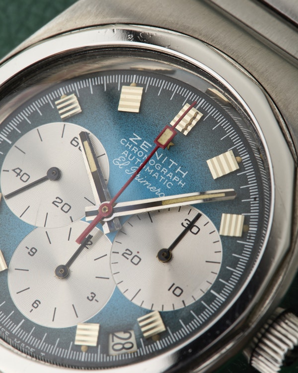 Zenith A782 El Primero Vintage Turquoise Dial Lobster Bracelet - image 6