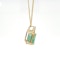 9K gold Colombian emerald pendant necklace - image 3