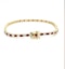 18k gold Ruby & diamond tennis bracelet - image 2