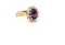 Amethyst & diamond cluster ring - image 4