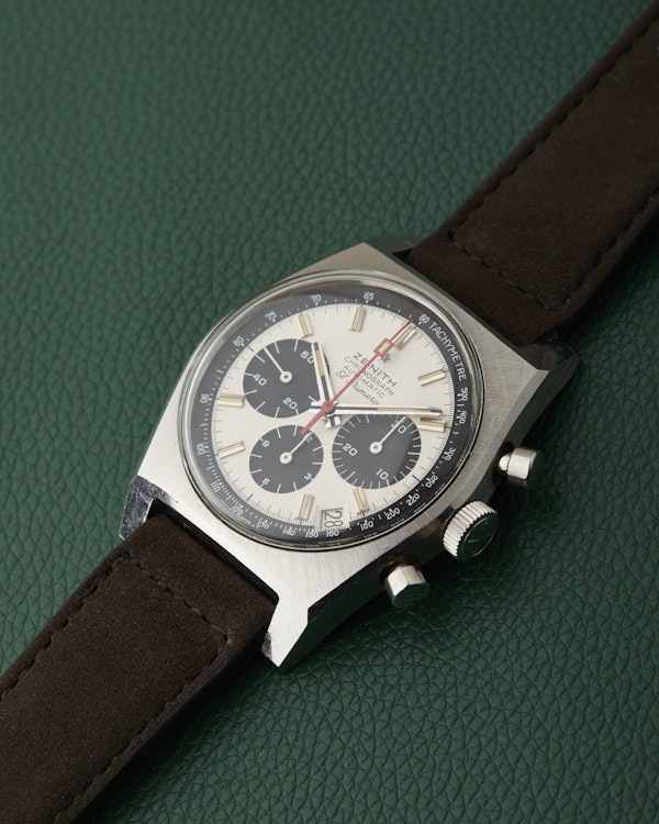Zenith A384 Vintage Chronograph El Primero Panda Dial - image 6