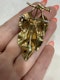 Antique 18k gold leaf brooch with turquoise - image 4