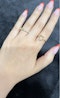 9k gold Heart shape gold diamond ring - image 2
