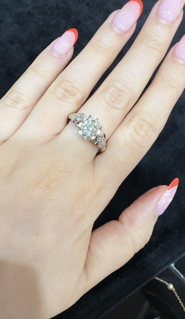 1.04ct. Old Cut Diamond Ring - image 2