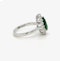 18k gold 2.03ct. Pear shape Tsavorite & diamond ring - image 3
