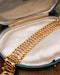 Downstairs at Grays: A fine 18 ct Yellow Gold Bracelet (tested), in a linked balustrade design, with French marks (crab), and a makers mark: LP. Circa 1930. - image 3