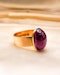 Downstairs at Grays: A very fine 15 ct. Yellow Gold, Cabochon "Almandine" Garnet Ring with Birmingham Hallmarks. C1863 - image 2