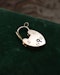 Downstairs at Grays: A fine 18ct Yellow Gold, Heart Shaped Padlock. Chester Makers Mark H&H,  Hallmark 1903 - image 1