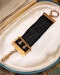Downstairs at Grays: A very fine 9ct Yellow Gold Gentleman's Waistcoat Fob, a buckle design with black silk ribbon, stamped JG&S, Hallmarked Birmingham, 1909 - image 1