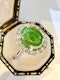2.13ct Natural Jadeite & 0.40ct Diamond Ring - image 5