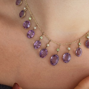 Antique Suffragette Necklace. Saddingtons Jewellery. Stand 375