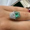 Emerald & Diamond Cluster Ring - Saddingtons Jewellery Stand 375 - image 3