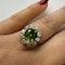 Peridot & Old Cut Diamond Cluster Ring. Saddington Jewellery  Stand 375 - image 1