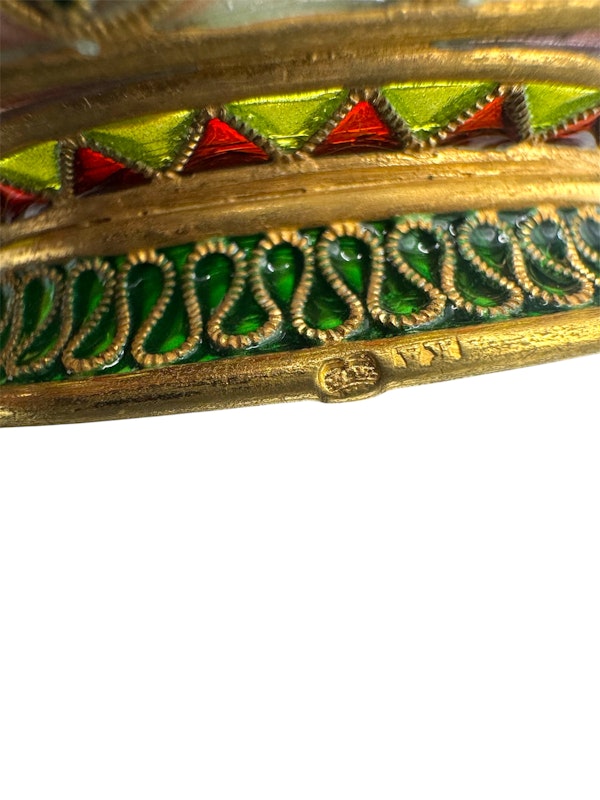Silver gilt pique-a-jour and guilloché enamel, Norway, early 20th century. - image 6
