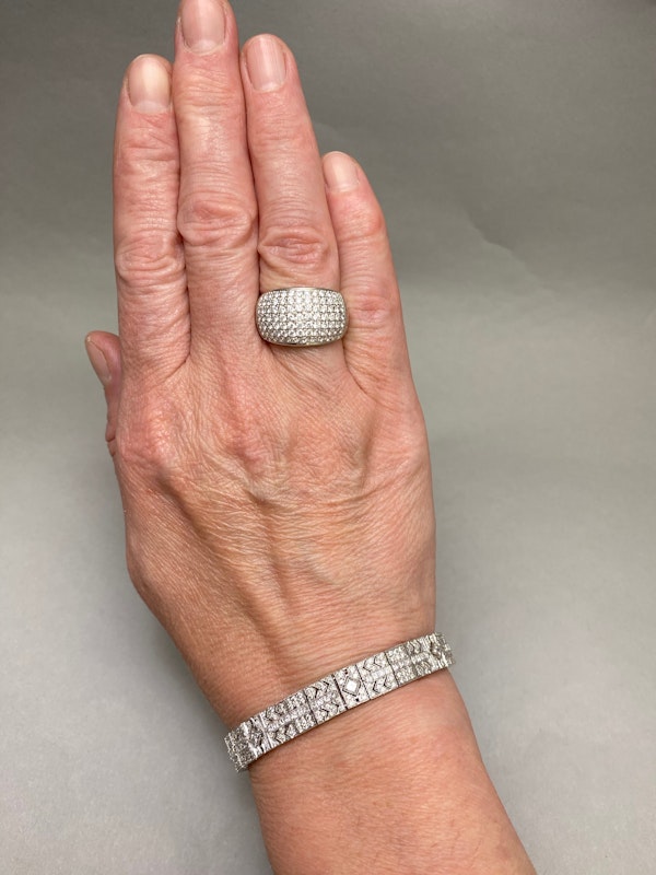 Diamond Bracelet in 18ct White Gold date circa 1970, SHAPIRO & Co since1979 - image 3