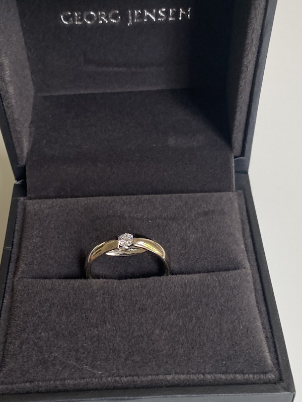 Georg Jensen 18k Diamond Centenary ring - image 4