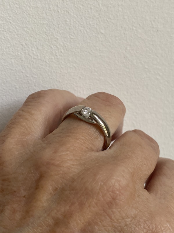Georg Jensen 18k Diamond Centenary ring - image 6