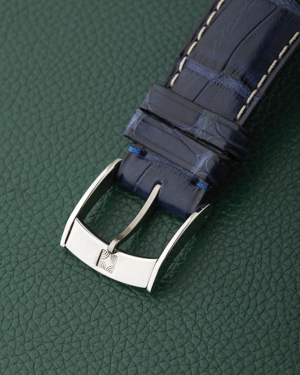 Zenith A788 El Primero Blue Dial Vintage Steel Chronograph - image 9