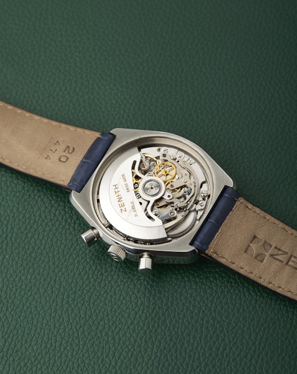 Zenith A788 El Primero Blue Dial Vintage Steel Chronograph - image 15