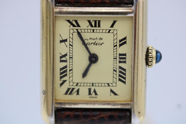Cartier Tank Must De Tank Original Cartier Strap and Buckle - image 11