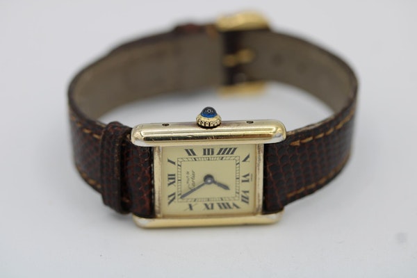 Cartier Tank Must De Tank Original Cartier Strap and Buckle - image 9