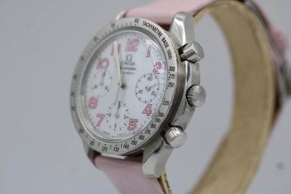 Omega Speedmaster Mother of Pearl Dial with Pink Hour Markers - image 11