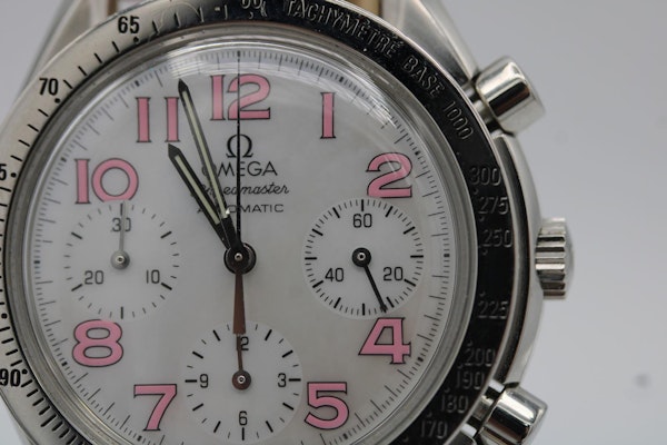 Omega Speedmaster Mother of Pearl Dial with Pink Hour Markers - image 12