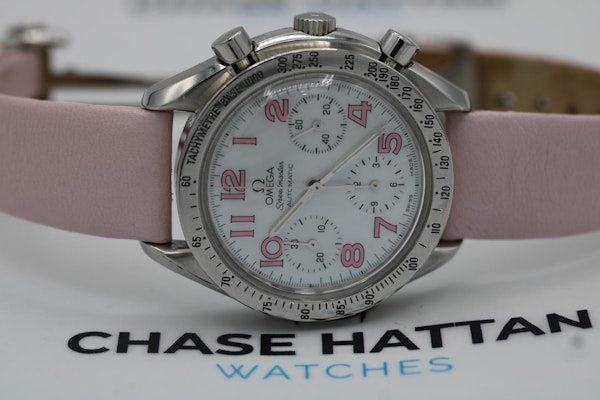 Omega Speedmaster Mother of Pearl Dial with Pink Hour Markers - image 3