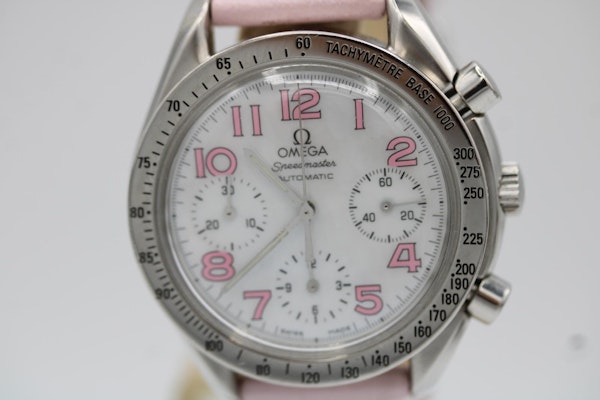 Omega Speedmaster Mother of Pearl Dial with Pink Hour Markers - image 7